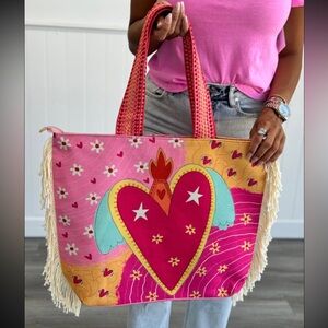 Heart Design Tote Bag